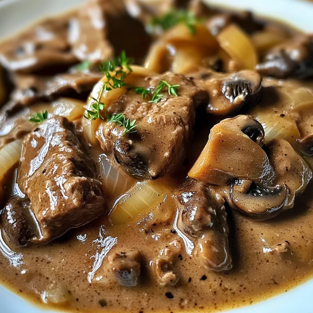 Bœuf Stroganoff au Cookeo