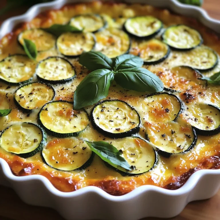 Clafoutis de courgettes au parmesan