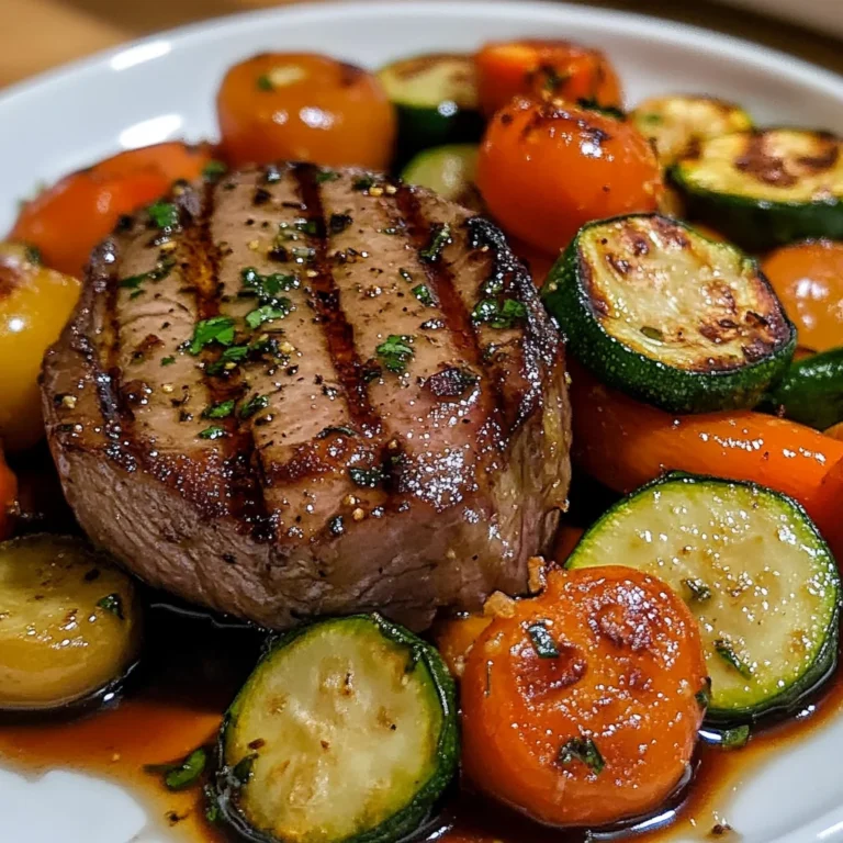 Filet mignon aux petits légumes