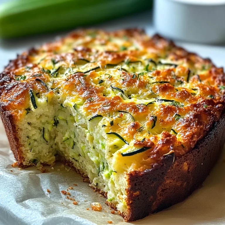 Gâteau moelleux courgettes parmesan
