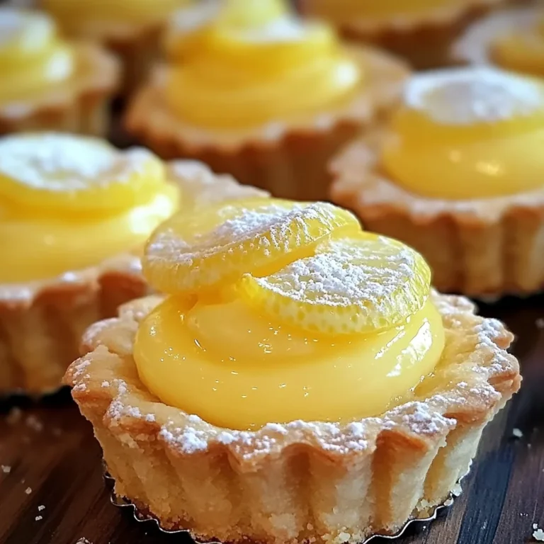 Mini tartelettes citron maison