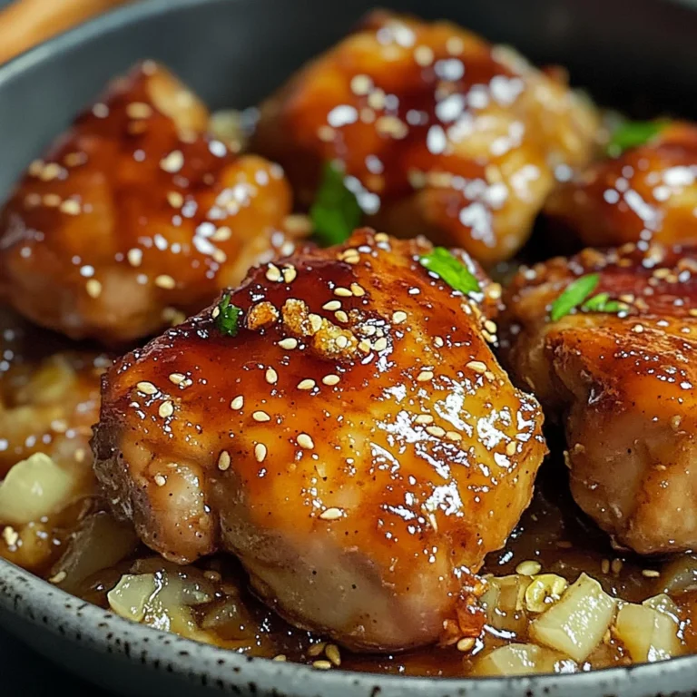 Poulet caramélisé savoureux