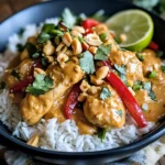 Poulet thaï sauce cacahuète