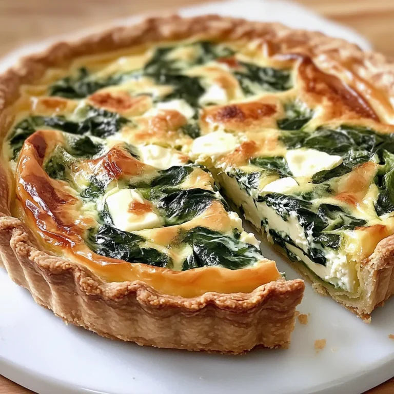 Quiche Boursin épinards maison