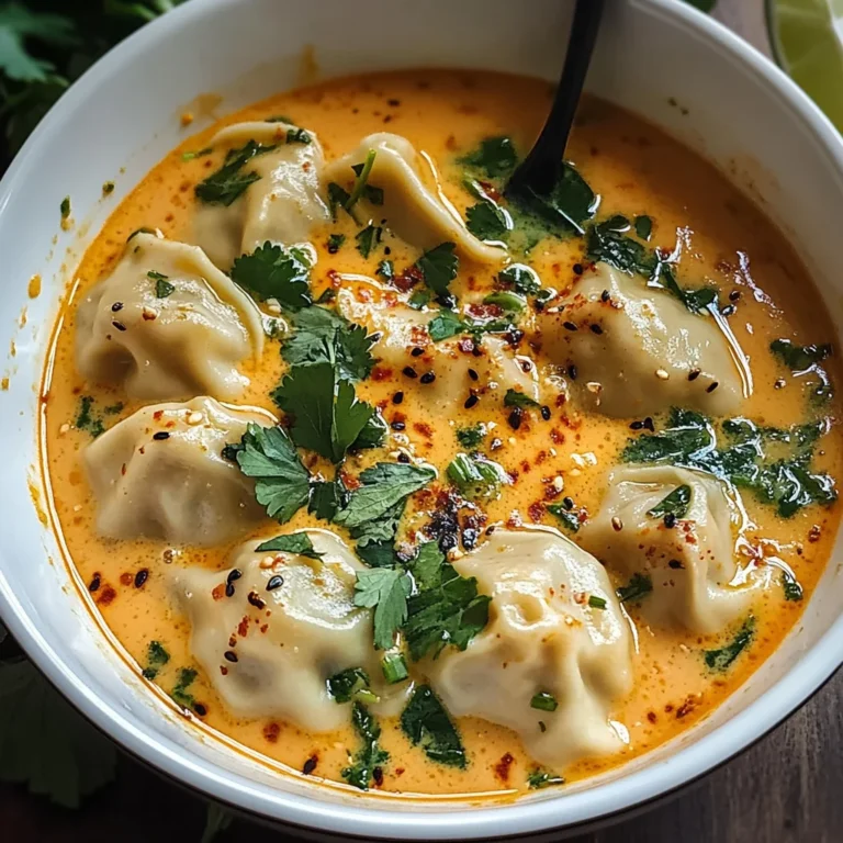 Soupe thaï réconfortante aux raviolis