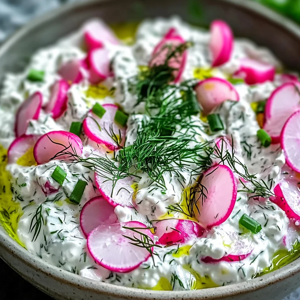 Tzatziki aux radis et herbes