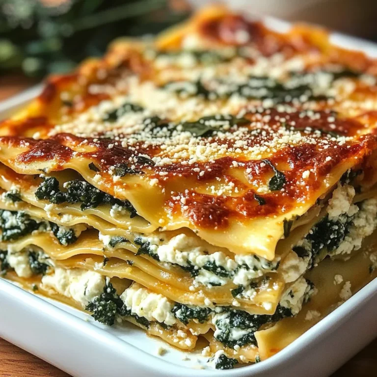 Lasagnes Épinards Ricotta