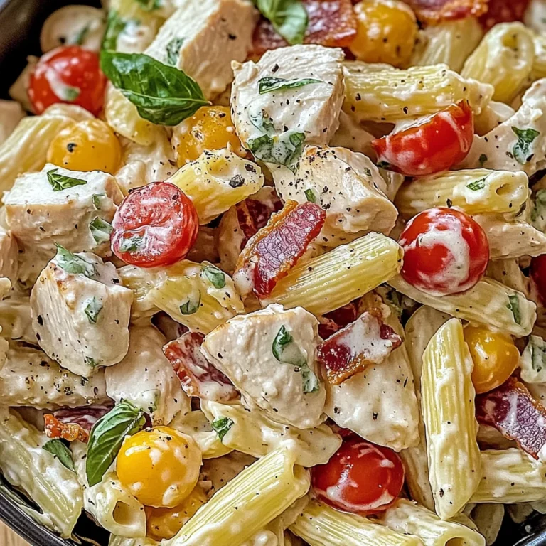 Salade de poulet et pâtes