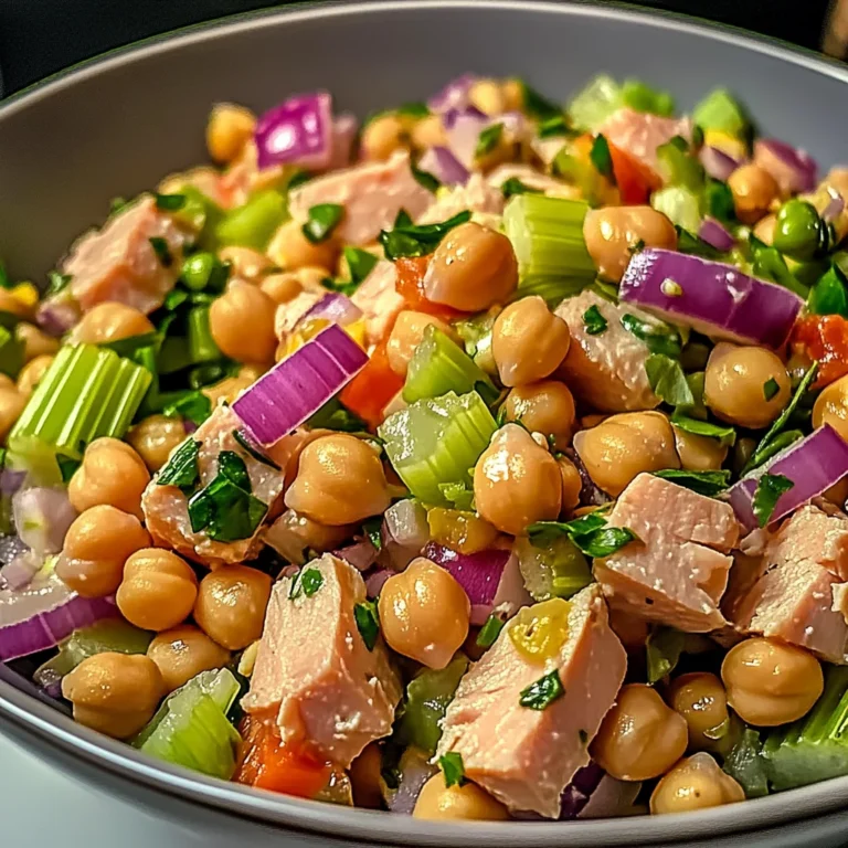 Salade rapide pois chiches thon