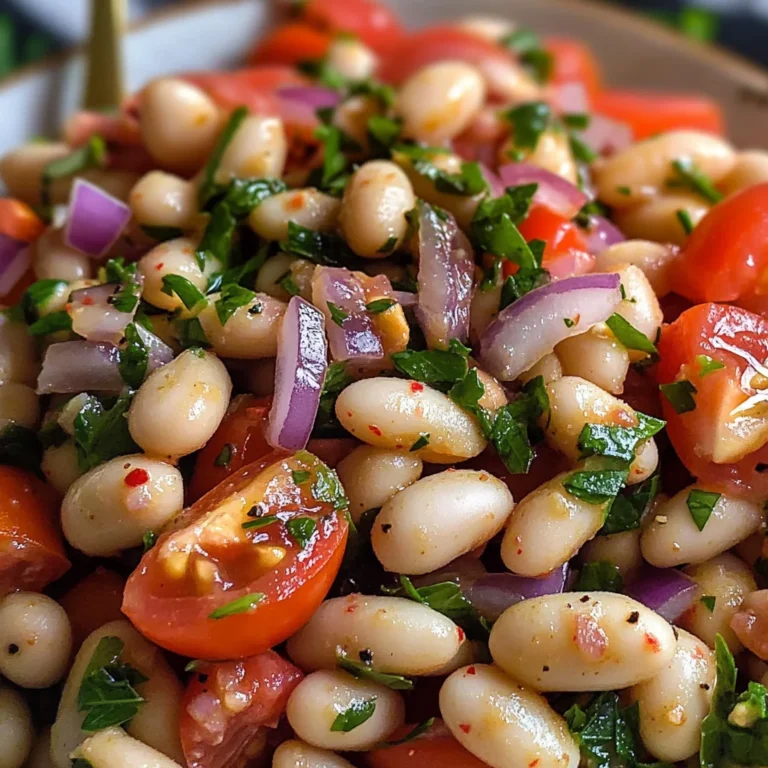 Salade turque haricots blancs