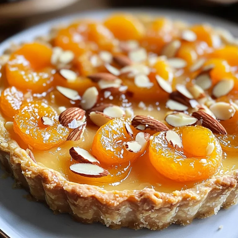 Tarte moelleuse abricots amandes