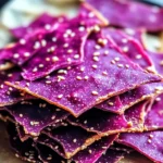 Crackers croustillants betterave et sésame