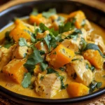 Curry onctueux de poulet et butternut