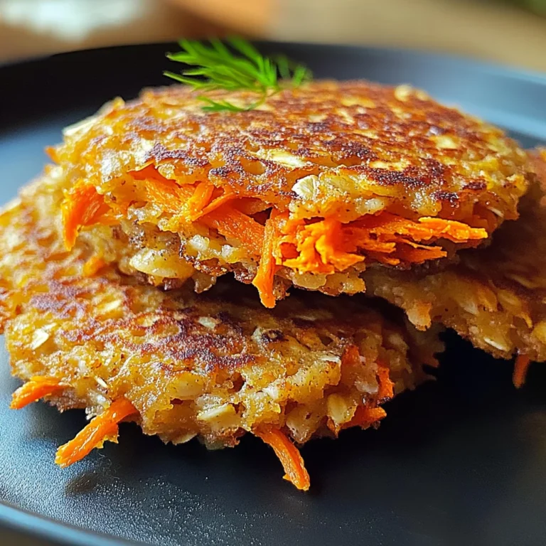 Galettes aux Carottes et Flocons d'Avoine