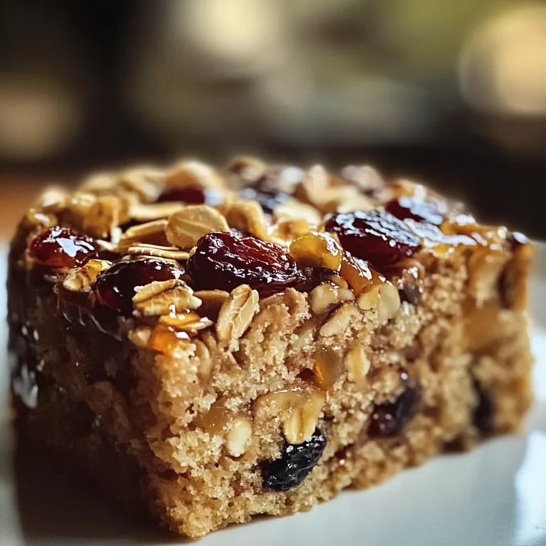 Gâteau Diététique Coupe-Faim aux Flocons d'Avoine