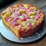 Gâteau à la rhubarbe
