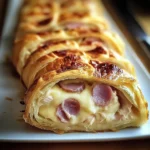 Roulé apéritif au jambon de poulet et fromage