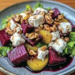 Salade de Betterave, Chèvre & Noix