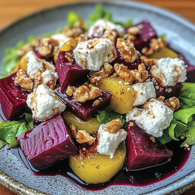 Salade de Betterave, Chèvre & Noix