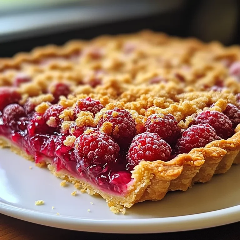 Tarte Crumble aux Framboises
